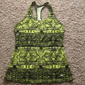 Green Nike athletic tank